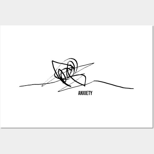 Anxiety Wall Art by ScrambledPsychology